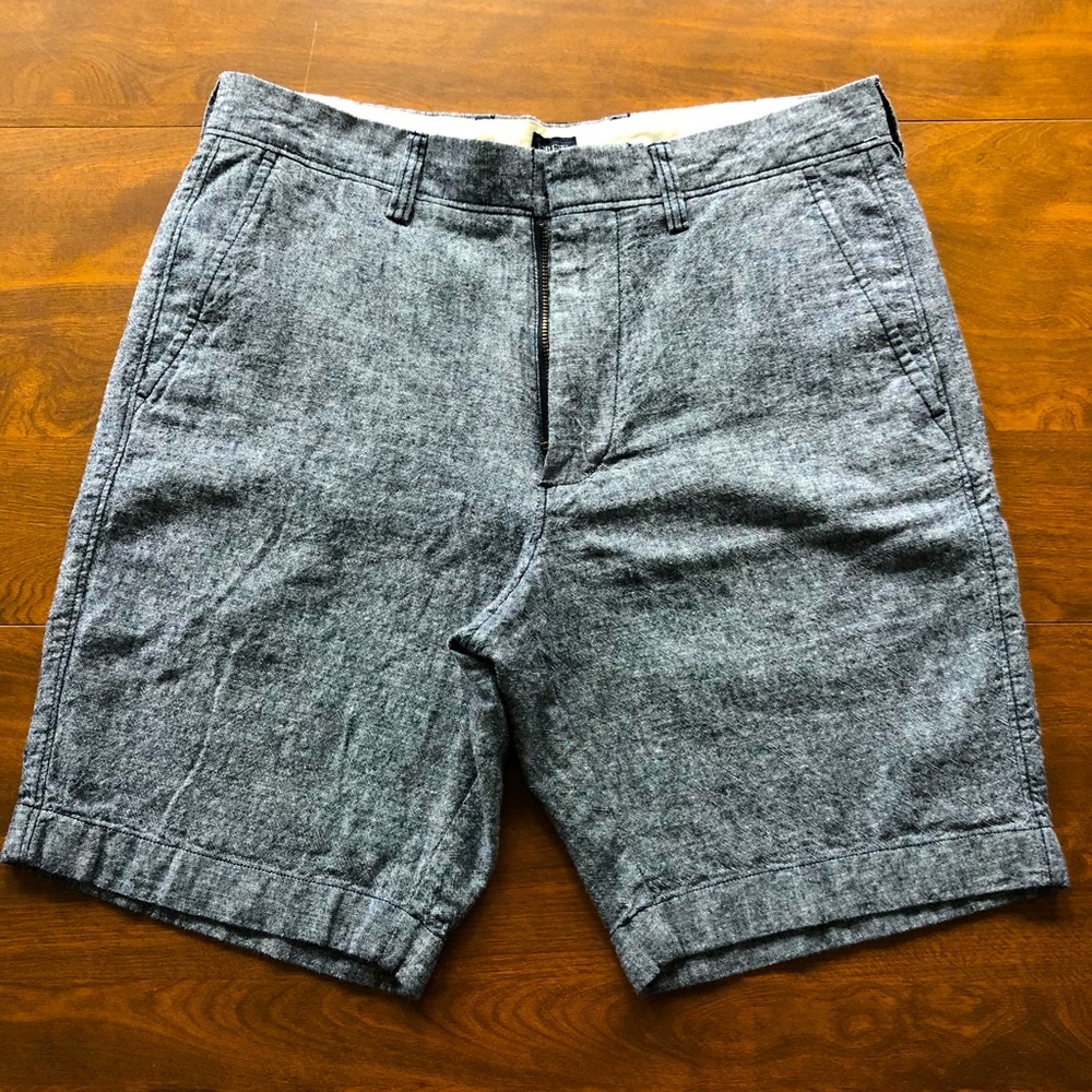 J. Crew 9” Gramercy Linen-Cotton Shorts